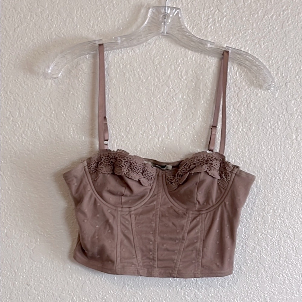 Haute Monde Brown Lace Bandeau